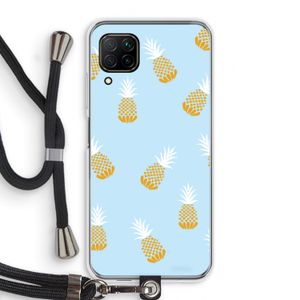 Ananasjes: Huawei P40 Lite Transparant Hoesje met koord