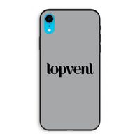 Topvent Grijs Zwart: iPhone XR Biologisch afbreekbaar hoesje