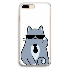 Cool cat: iPhone 7 Plus Transparant Hoesje