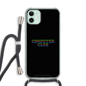 Retro: iPhone 11 Transparant Hoesje met koord
