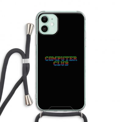 Retro: iPhone 11 Transparant Hoesje met koord