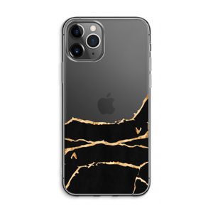 Gouden marmer: iPhone 11 Pro Max Transparant Hoesje