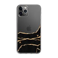 Gouden marmer: iPhone 11 Pro Max Transparant Hoesje