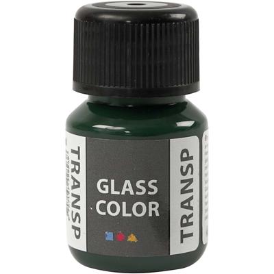 Creativ Company Glass color transparent, brilliant groen, 30 ml/ 1 fles
