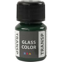 Creativ Company Glass color transparent, brilliant groen, 30 ml/ 1 fles