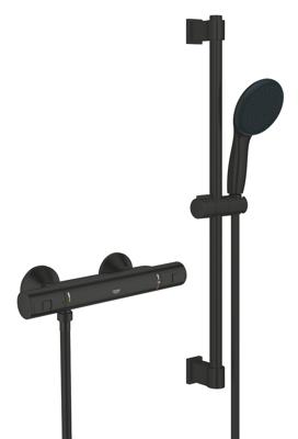 Grohe Precision Start Thermostatische douchemengkraan Mat Zwart