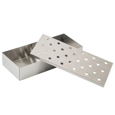 BBQ Rookbox - RVS - Barbeque smoker box - 24 x 10 x 4,5 cm