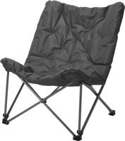 Redcliffs Campingstoel Opvouwbaar met Kussen Grijs 83x74x91 cm