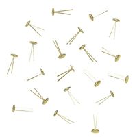 18x Splitpennen goudkleurig