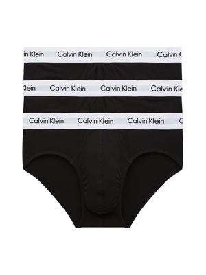 Calvin Klein - 3p Hip Brief - Cotton Stretch - 1, Maat:S