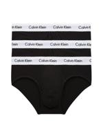 Calvin Klein - 3p Hip Brief - Cotton Stretch - 1, Maat:S