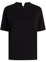 Another Tomorrow t-shirt Luxe Seamed - Noir