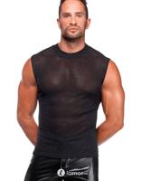 * NOIR handmade Onyx Skin Tank Transparant Mesh HerenTop, H083