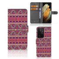Samsung Galaxy S21 Ultra | Telefoon Hoesje | Aztec Paars