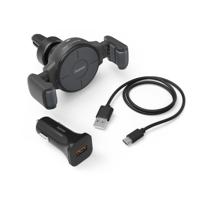 Hama Auto-GSM-oplader FC10 Flex-Set 10 W Draadloos QI-Charge Antraciet Hama Auto-GSM-oplader FC10 Flex-Set 10 W Draadloos QI-Charge Antraciet