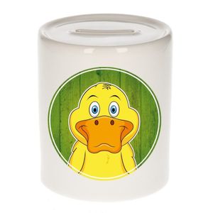 Cadeau kinder spaarpotten eendje 9 cm