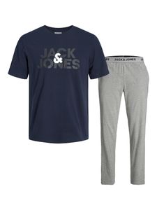 Jack & Jones Jack & Jones Heren Pyjamaset JACULA Katoen Blauw/Grijs