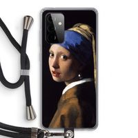 The Pearl Earring: Samsung Galaxy A72 5G Transparant Hoesje met koord