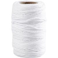Creativ Company Katoenkoord, dikte 1,1 mm, wit, 50 m/ 1 rol