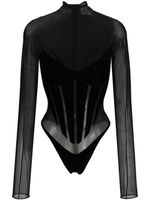 Wolford body à effet de transparence - Noir - thumbnail