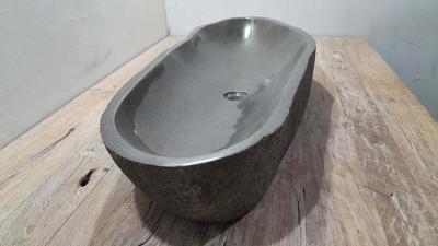 Flussstein Waschbecken RXXL25031001, 107x41x15 cm Flussstein Waschbecken RXXL25031001, 107x41x15 cm