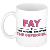 Fay The woman, The myth the supergirl cadeau koffie mok / thee beker 300 ml - thumbnail
