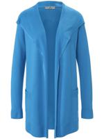 Vest 100% scheerwol lange mouwen Van PETER HAHN PURE EDITION blauw - thumbnail