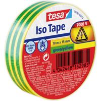 tesa 56192-00014-22 Isolatietape Groen, Geel (l x b) 10 m x 15 mm 1 stuk(s)