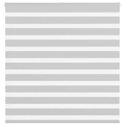 Zebra rolgordijn 140x100 cm stofbreedte 135,9 cm lichtgrijs