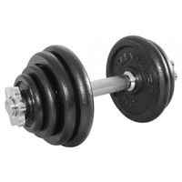 Dumbbell 15kg met 1 dumbbell stang 1 set - thumbnail