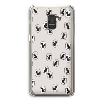 Miauw: Samsung Galaxy A8 (2018) Transparant Hoesje
