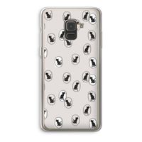 Miauw: Samsung Galaxy A8 (2018) Transparant Hoesje