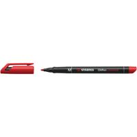 Viltstift stabilo ohp 843/40 rond m rood | 10 stuks