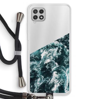 Zee golf: Samsung Galaxy A22 4G Transparant Hoesje met koord