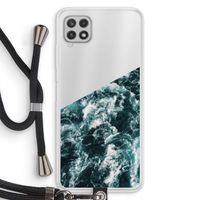 Zee golf: Samsung Galaxy A22 4G Transparant Hoesje met koord