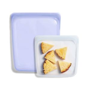 Stasher - Half Gallon en Sandwich Vershoudzak Assorti Set van 2 Stuks - Siliconen - Paars