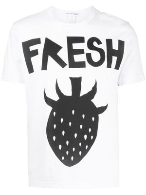 Comme Des Garçons Shirt t-shirt en coton à imprimé graphique - Blanc