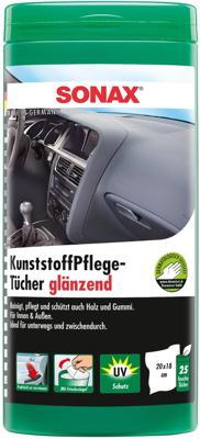SONAX kunststof onderhoudsdoeken " kunststoffpflegetücher " plastic care wipes