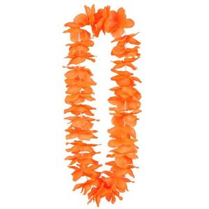 Pakket met 100 stuks Oranje Krans Hawaii Oranje Feestartikelen Feestkleding EK/WK Voetbal