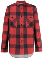 Junya Watanabe MAN chemise à carreaux - Rouge