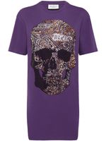 Philipp Plein robe courte à patch logo - Violet - thumbnail