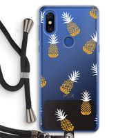 Ananasjes: Xiaomi Mi Mix 3 Transparant Hoesje met koord
