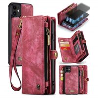Caseme 2-in-1 Multifunctionele iPhone 11 Wallet Case - Rood - thumbnail