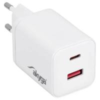 Akyga USB-oplader 45 W USB-C, USB-A Wit