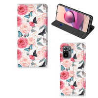 Xiaomi Redmi Note 10 4G | 10S | Poco M5s Smart Cover Butterfly Roses - thumbnail