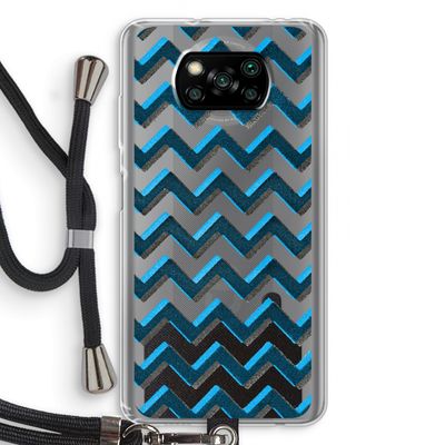 Onderbroken lijn: Xiaomi Poco X3 Pro Transparant Hoesje met koord