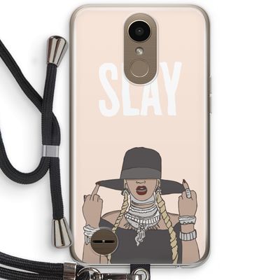 Slay All Day: LG K10 (2017) Transparant Hoesje met koord