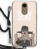 Slay All Day: LG K10 (2017) Transparant Hoesje met koord