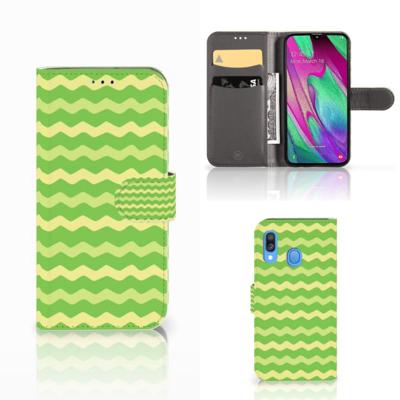 Samsung Galaxy A40 | Telefoon Hoesje | Waves Green