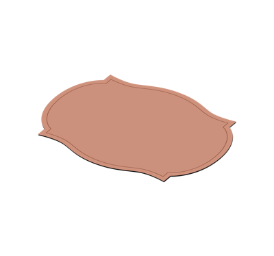 Etiketvorm placemat